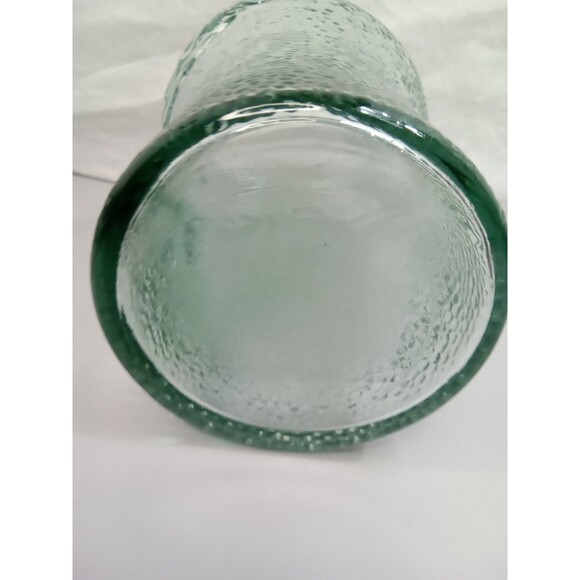 Coca-Cola Green Pebbled Glass Pitcher w/ Ice Lip & Handle 64 oz. Vintage‎ - Picture 5 of 7